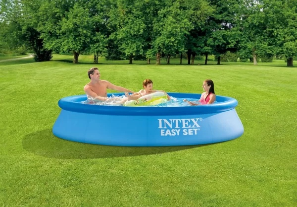 Piscine Intex Easy Set 10 Pieds (3m) X 24 Pouces (61 Cm) - Set Complet - Multicolore - Idéale Pour Jardin Et Enfants
