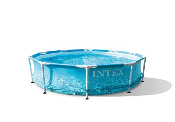 Intex Beachside Metal Frame 10' x 30" Above Ground Pool w/ Filter Pump