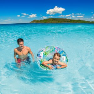 Lush Tropical Inflatable Pool Swim Tubes – Assortment