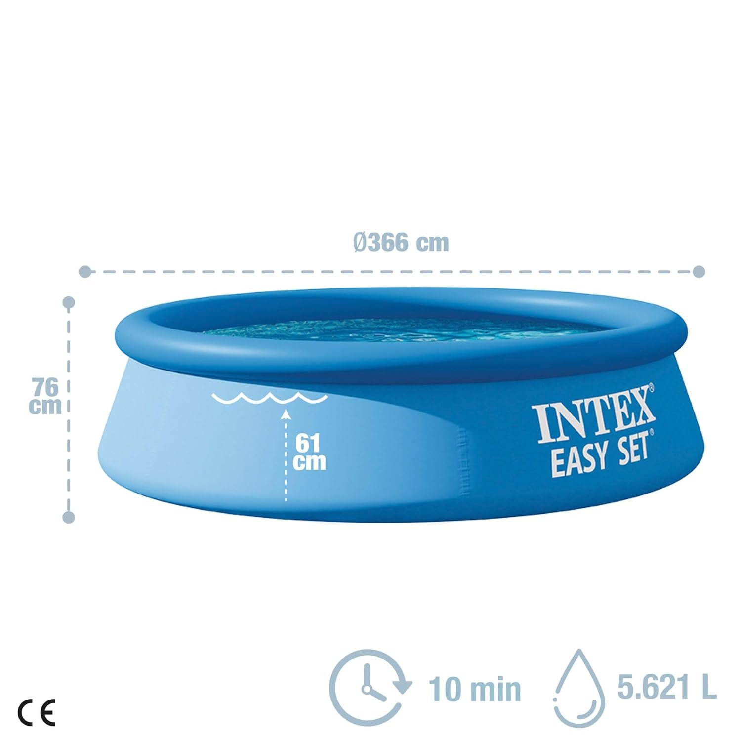 Intex Easy Set Pool, Multi Color (12 feet x 30 inch) - Image 4